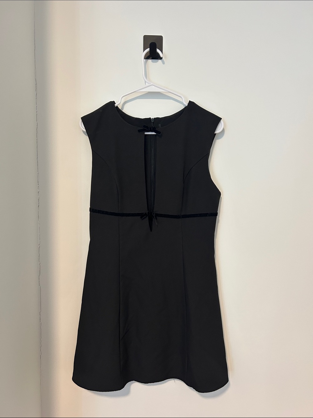 Classic Black Sleeveless A-Line Dress